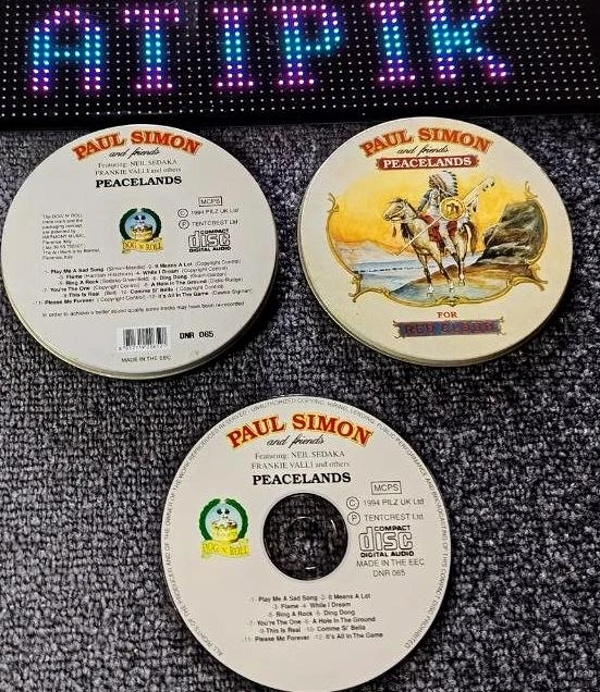 🪙 CD Rare Paul Simon And Friends - Peacelands 1994 Caja de Coleccionista de Metal♥️ – photo 3